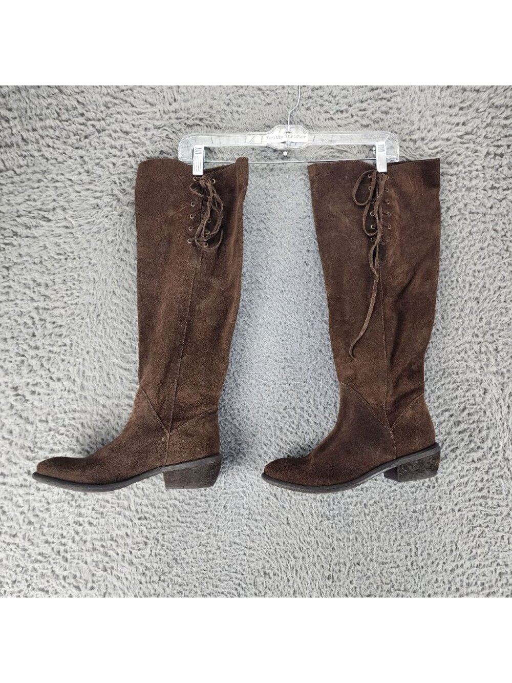 Bakers Shoes Womens Size EU 38 US 7.5 Brown Suede Knee High Boots *Read*